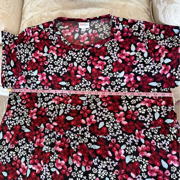 LuLaRoe Ariel Three Tiered Floral Dress with Pockets oversized XL fits like 2XL - Picture 7 of 12